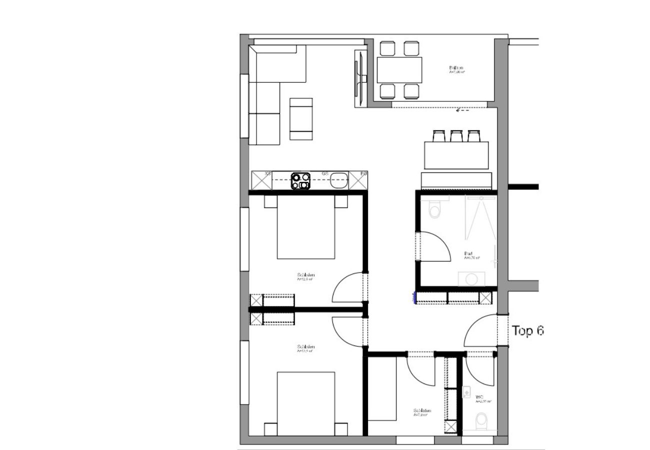 Ferienwohnung in Au - HUUS123, Appartement 6